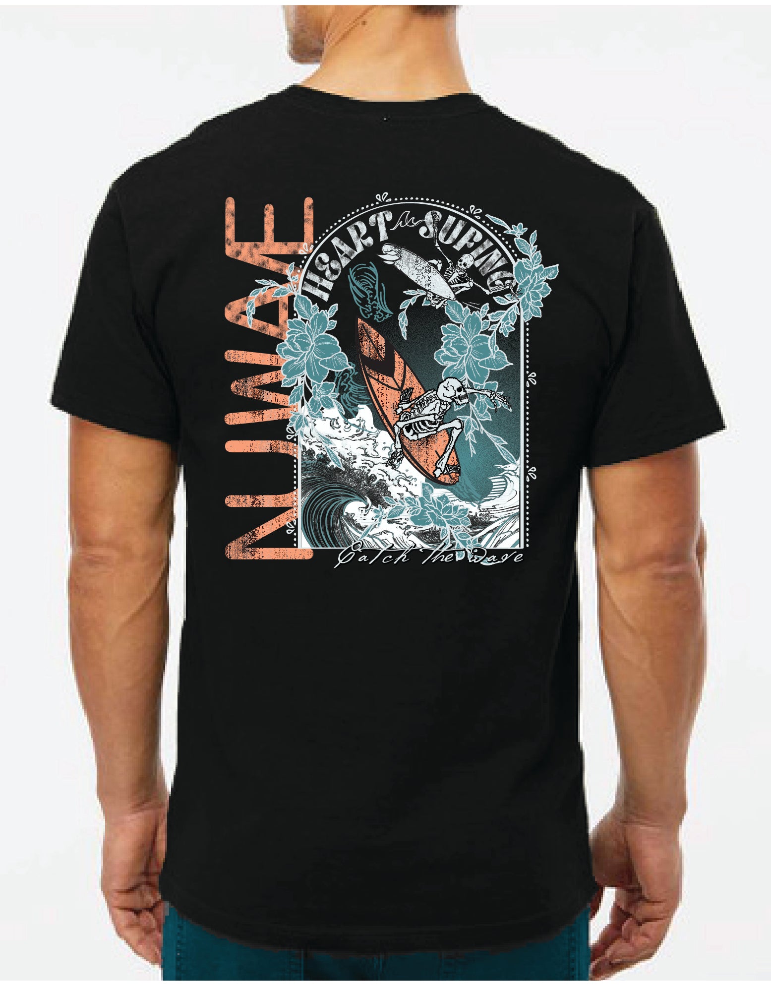 UNISEX HEART OF SURFING GRAPHIC T-SHIRT
